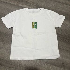 Boys Fendi tee with Green and Yellow Logo